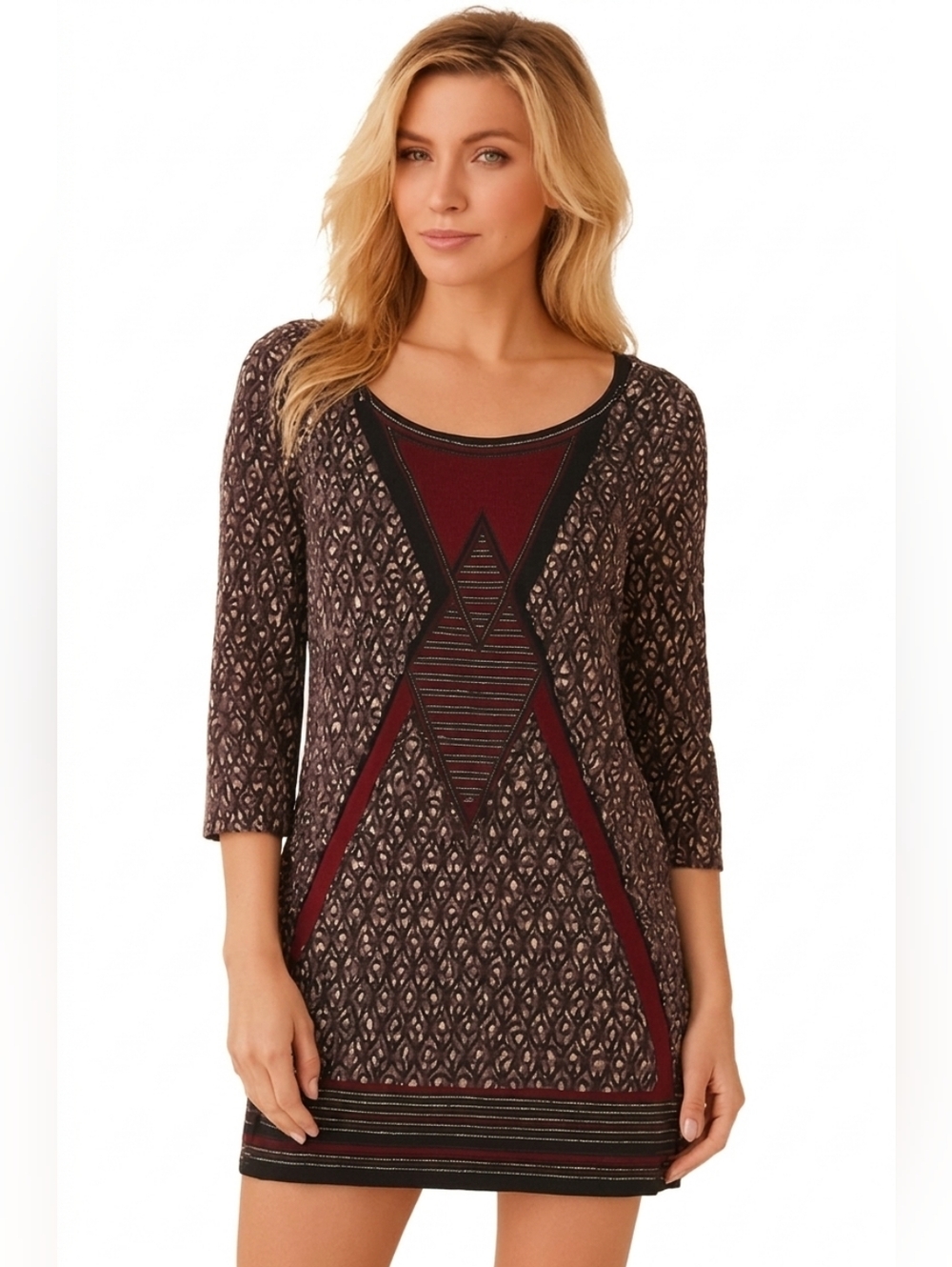 Max Studio Patterned Mini Dress
